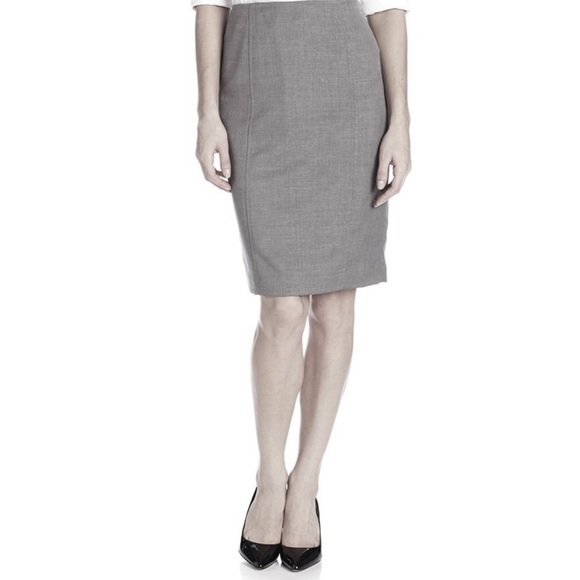 Kasper | Heather Gray Career Business Pencil Skirt 2P - Picture 17 of 17